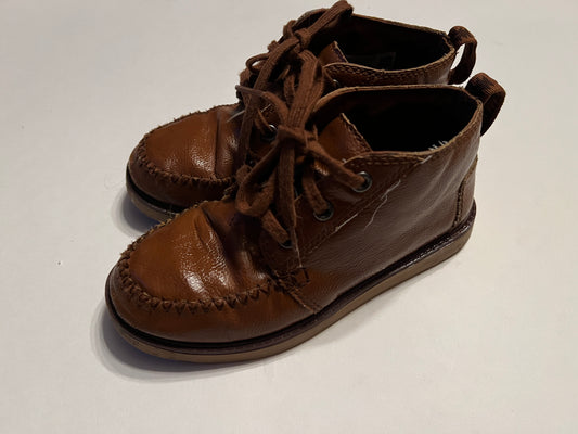 Boys Shoe 1 Leather Brown Dress Shoes
