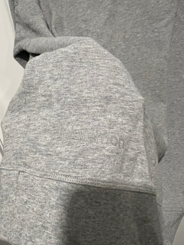 Seller #76 - Lululemon Perfectly Oversized Crew - Heathered Medium Grey - Estimated Size 6