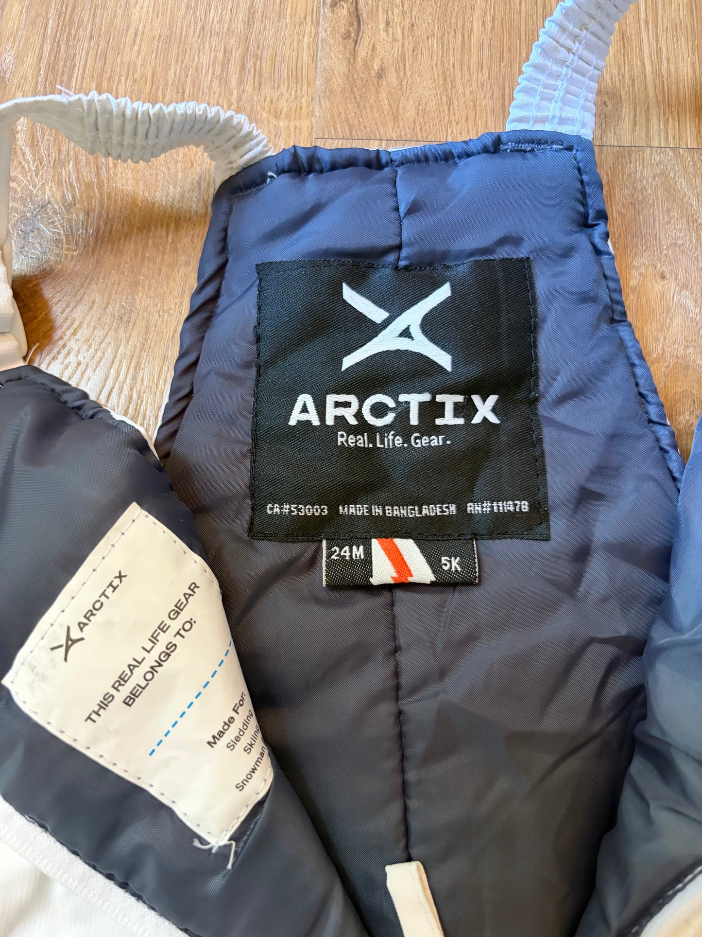 #6 - Arctix White Snow Pants  - gender neutral  -  24 months