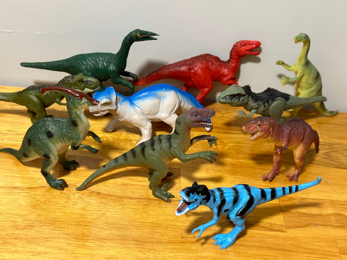 Lot of 10 4” Dinosaurs