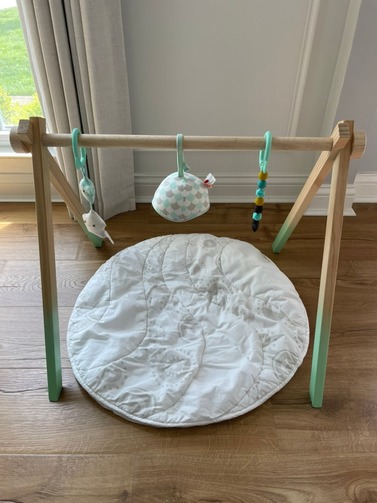 #6 - Wooden Baby Play Gym – Activity Mat for babies