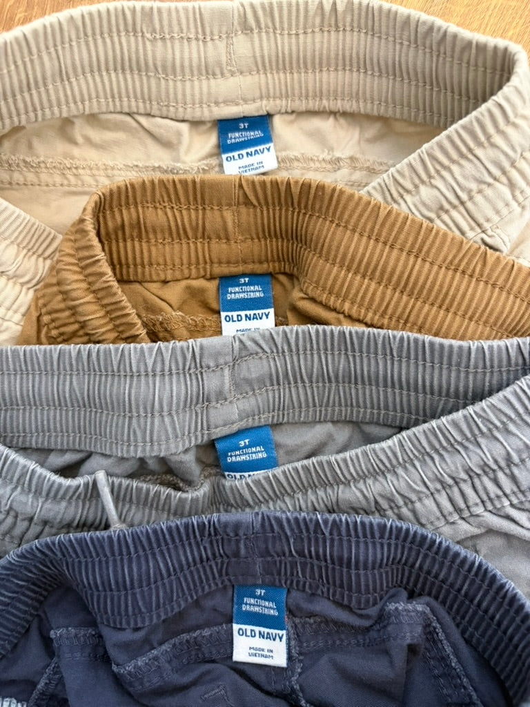 #6 -  Old Navy Boys Pants  (bundle of 4) - 3T