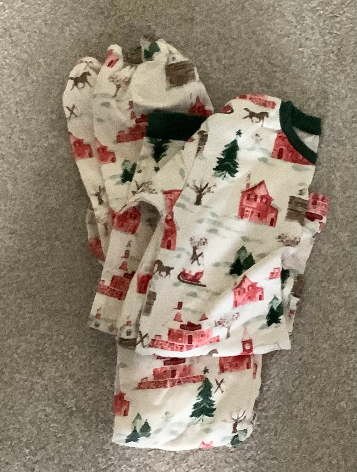 #130 Burts Bees Long Sleeve PJsSz 8