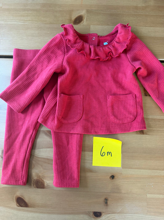 Seller #94 6M Girls Cat & Jack Red Holiday Outfit