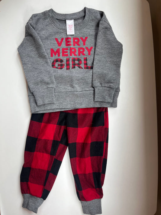 Seller #20 girls holiday sweatsuit 2t