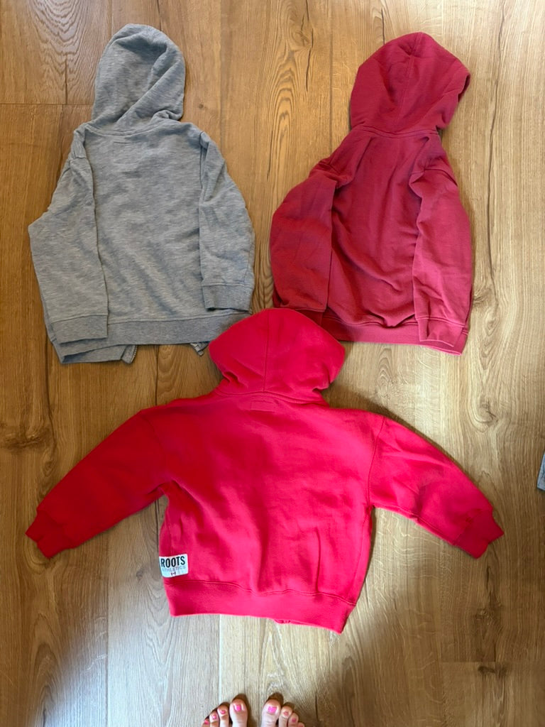 #6 - Boys Full-Zip Hoodies (bundle of 3) - 3T