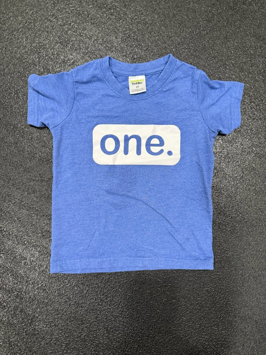 #42 2T Boys "One" Year Old Shirt
