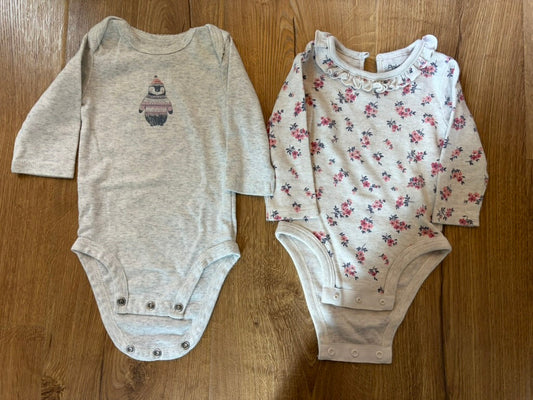 #6 - Girls Long-Sleeved Onesies/Bodysuits - 3 months