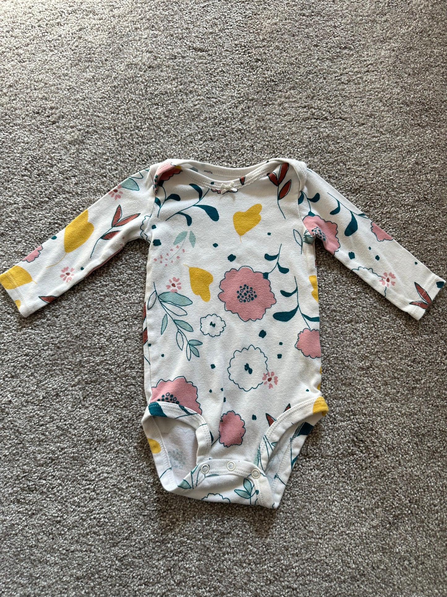 Carters & Cat/Jack & Primary | long-sleeve bodysuit bundle (4)  | girl | multi-color | 3-6 months