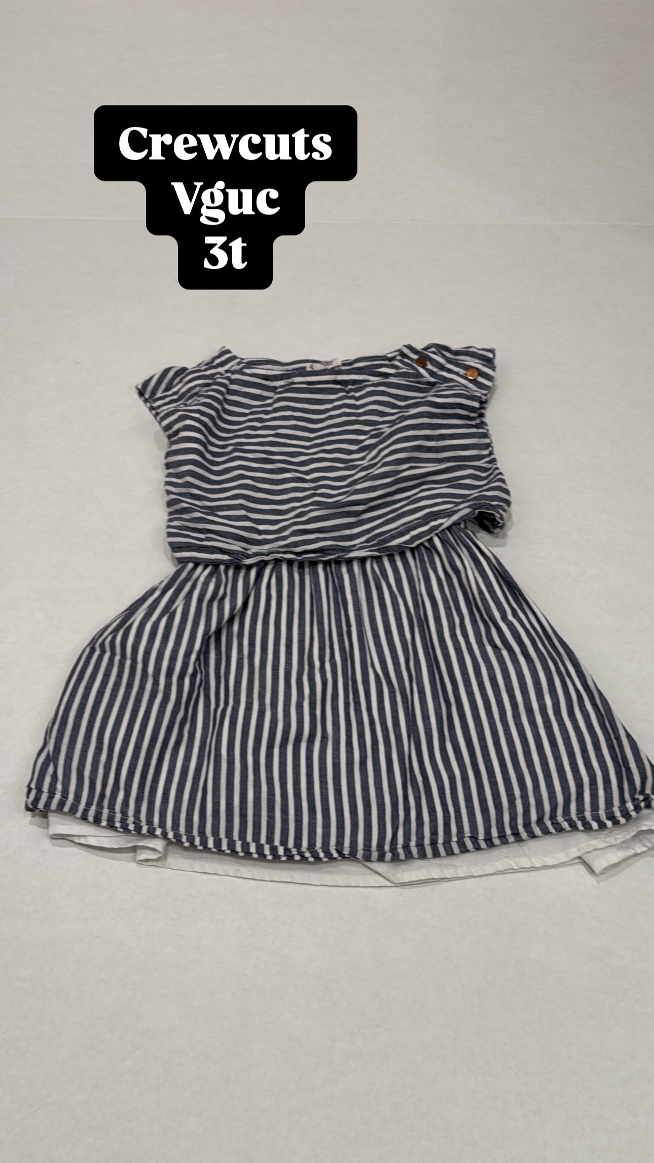 #44 Crewcuts mock 2 piece dress 3t