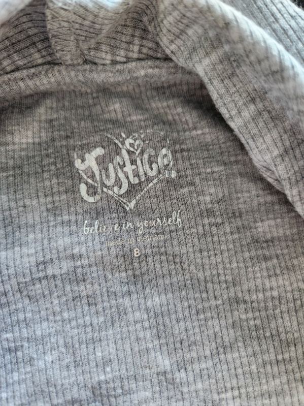 Girls size 8 Justice open cardigan