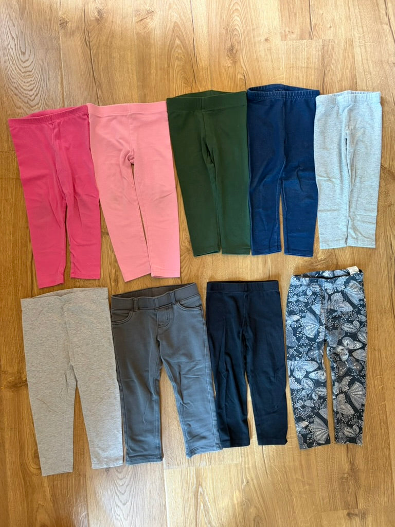 #6 - Assorted Brands Girls Leggings - 2T
