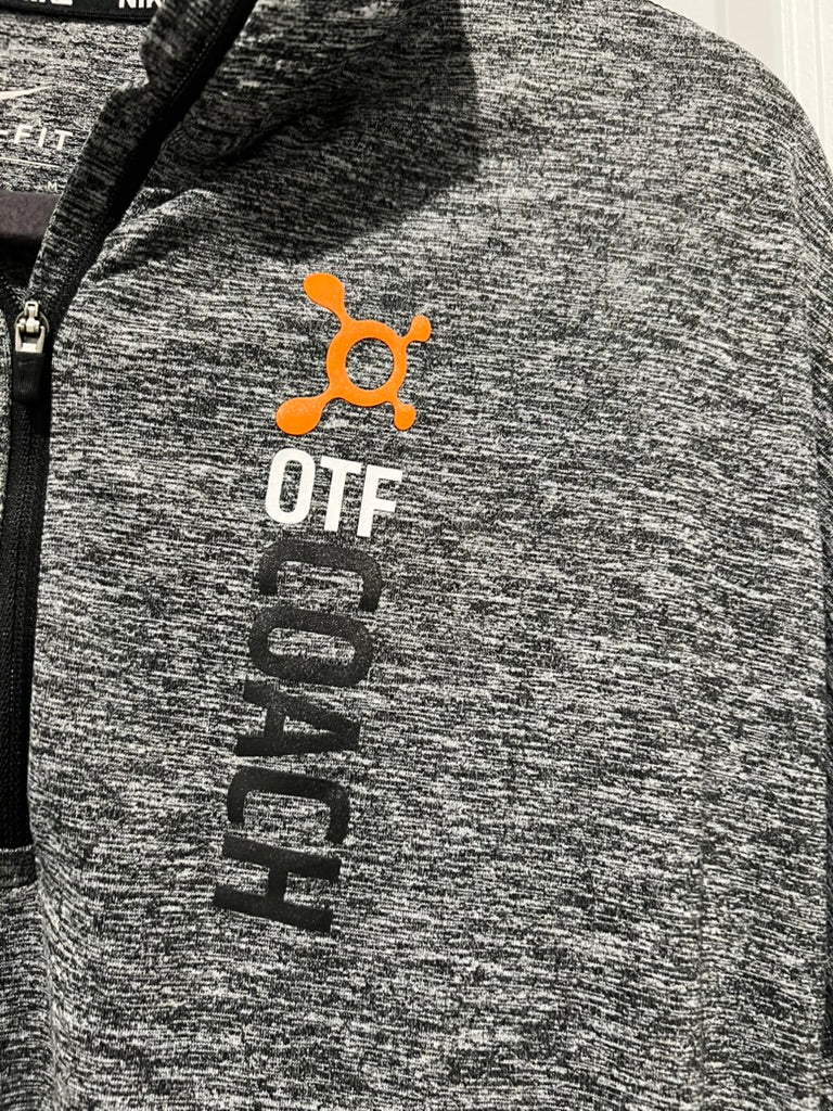 Seller #76 - Nike Dri-FIT Long Sleeve Quarter-Zip Orangetheory Fitness Coach Size Medium Gray