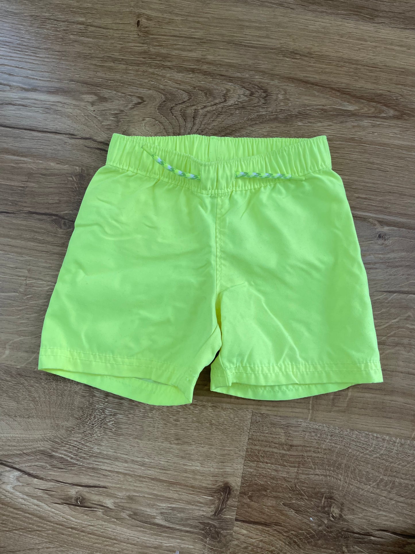 #6 - Boys Old Navy Neon Green Swim Trunks, 12-18 months