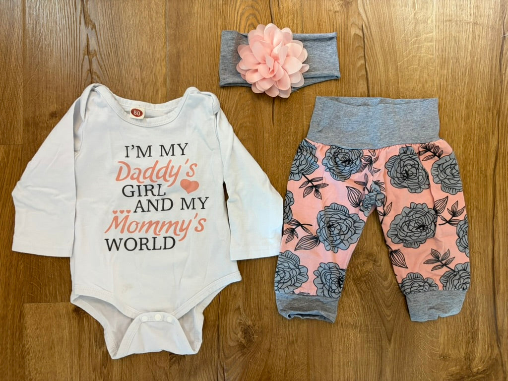 #6 - Girls Floral Outfit - 12-18 months