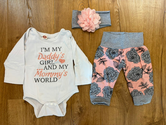 #6 - Girls Floral Outfit - 12-18 months