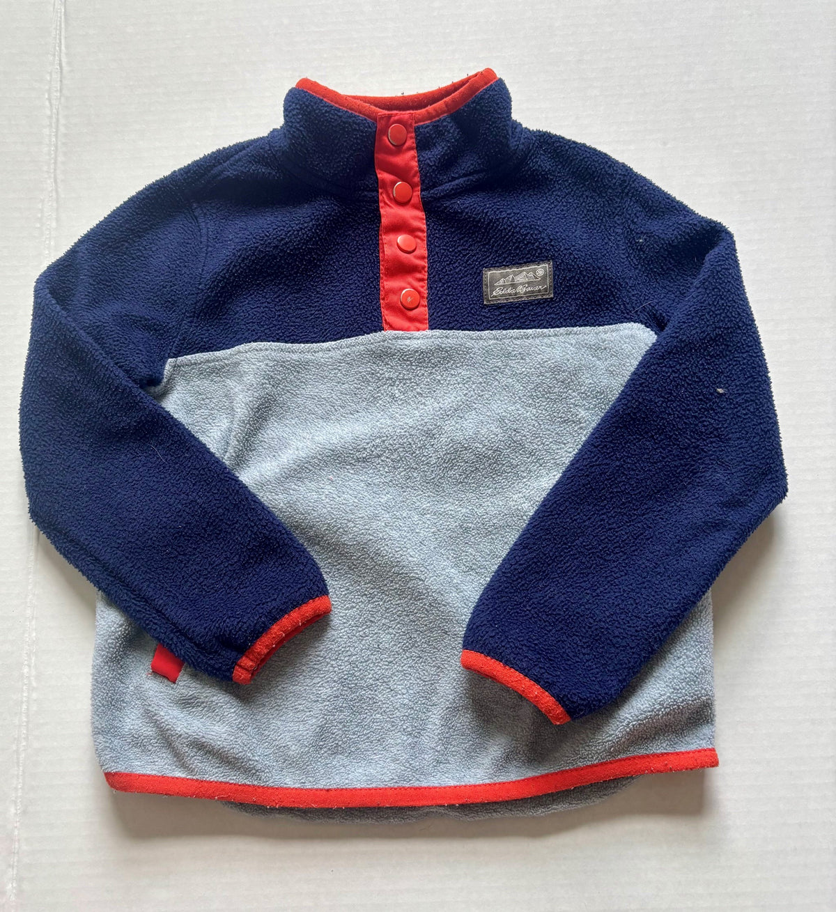 #154 Eddie Bauer Quarter Snap Fleece Boys 4 VGUC