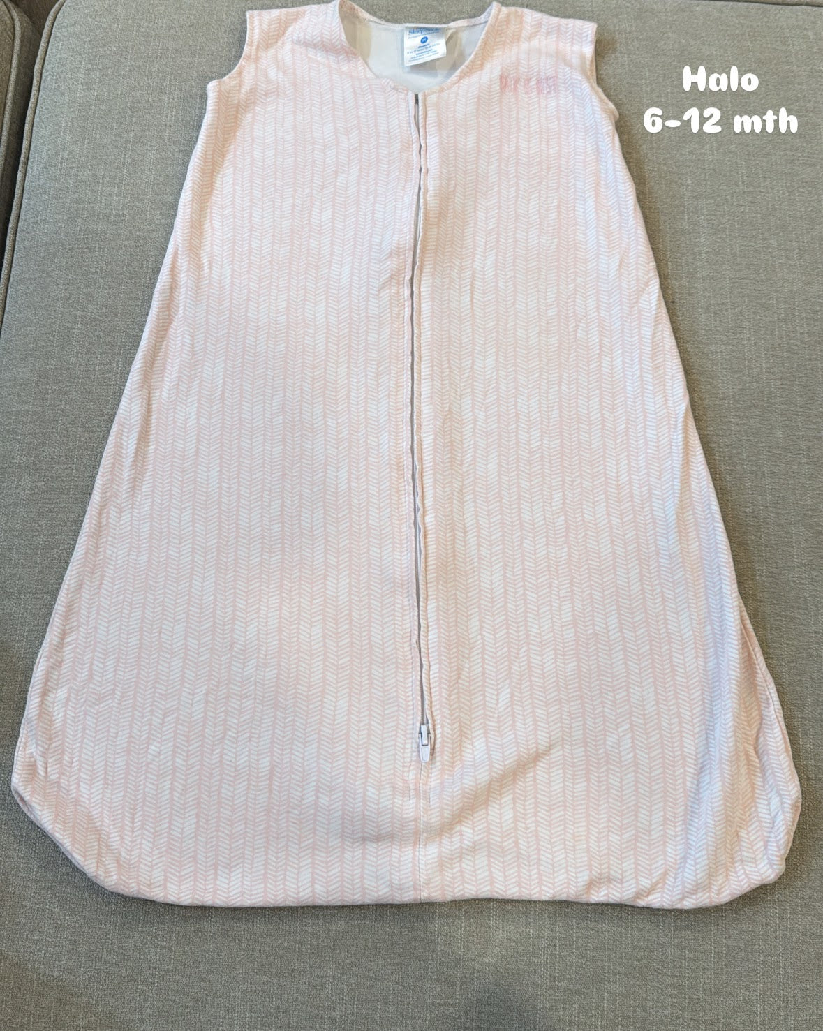 #145 Halo cotton sleep sack Girls 6-12 mth EUC