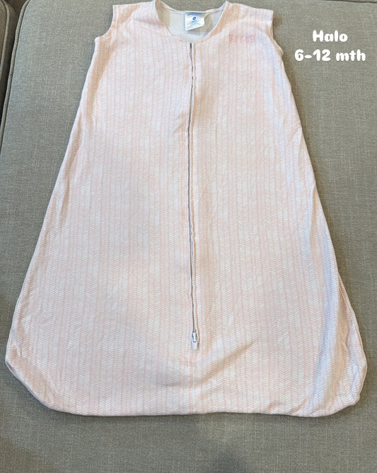 #159 Halo cotton sleep sack Girls 6-12 mth EUC