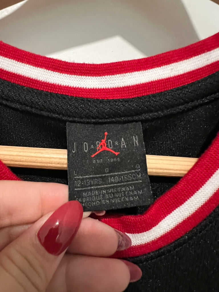 Seller #76 - Jordan Flight 23 Black Stitched Basketball Jersey Dress Girls L 12-13 $45