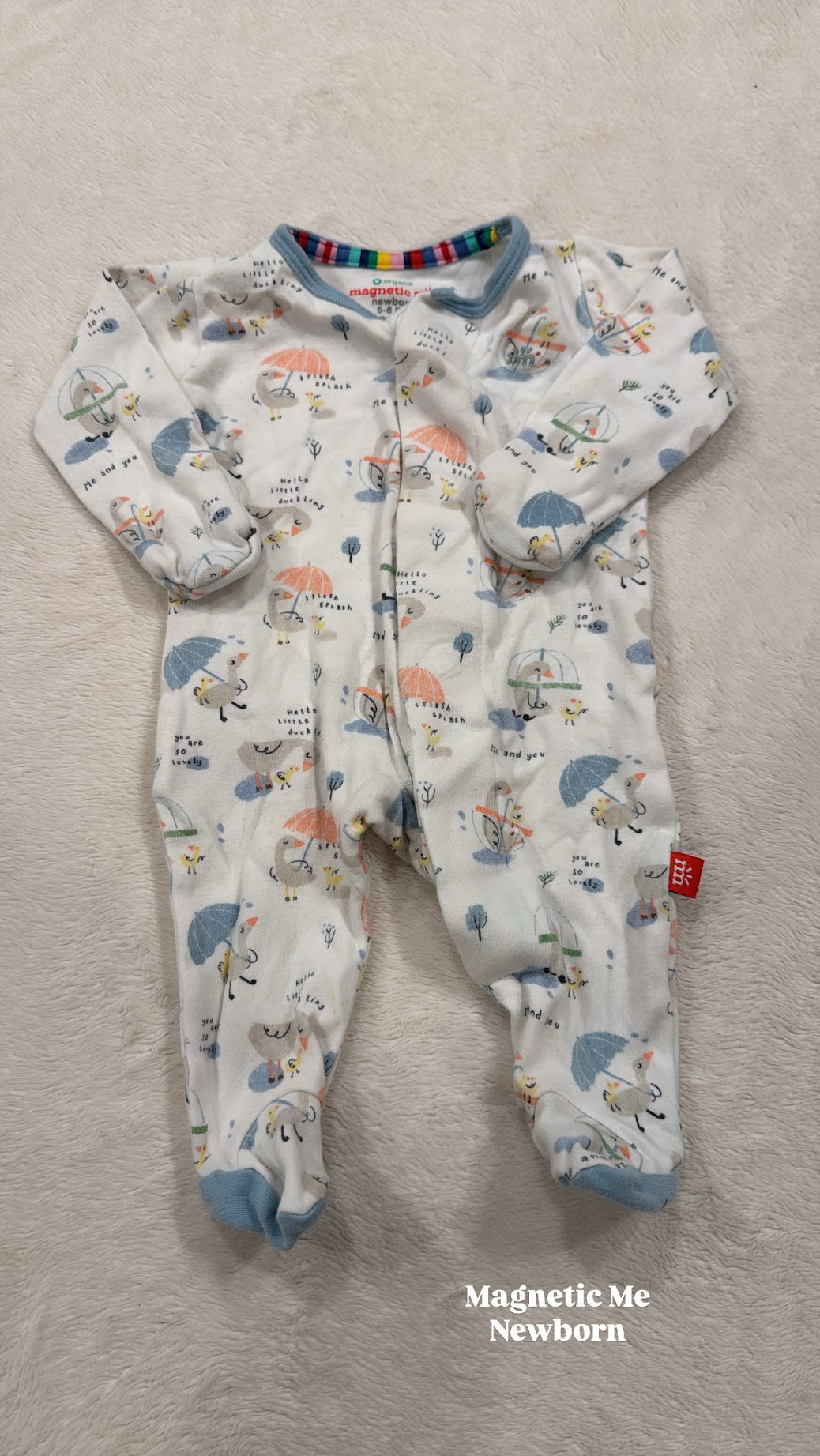 #145 Magnetic Me duck sleeper GN newborn EUC