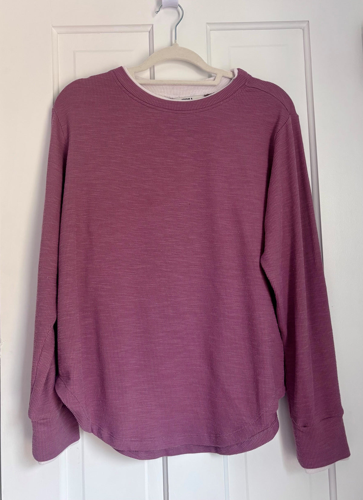 #154 Eddie Bauer Waffle Tees Women's L EUC