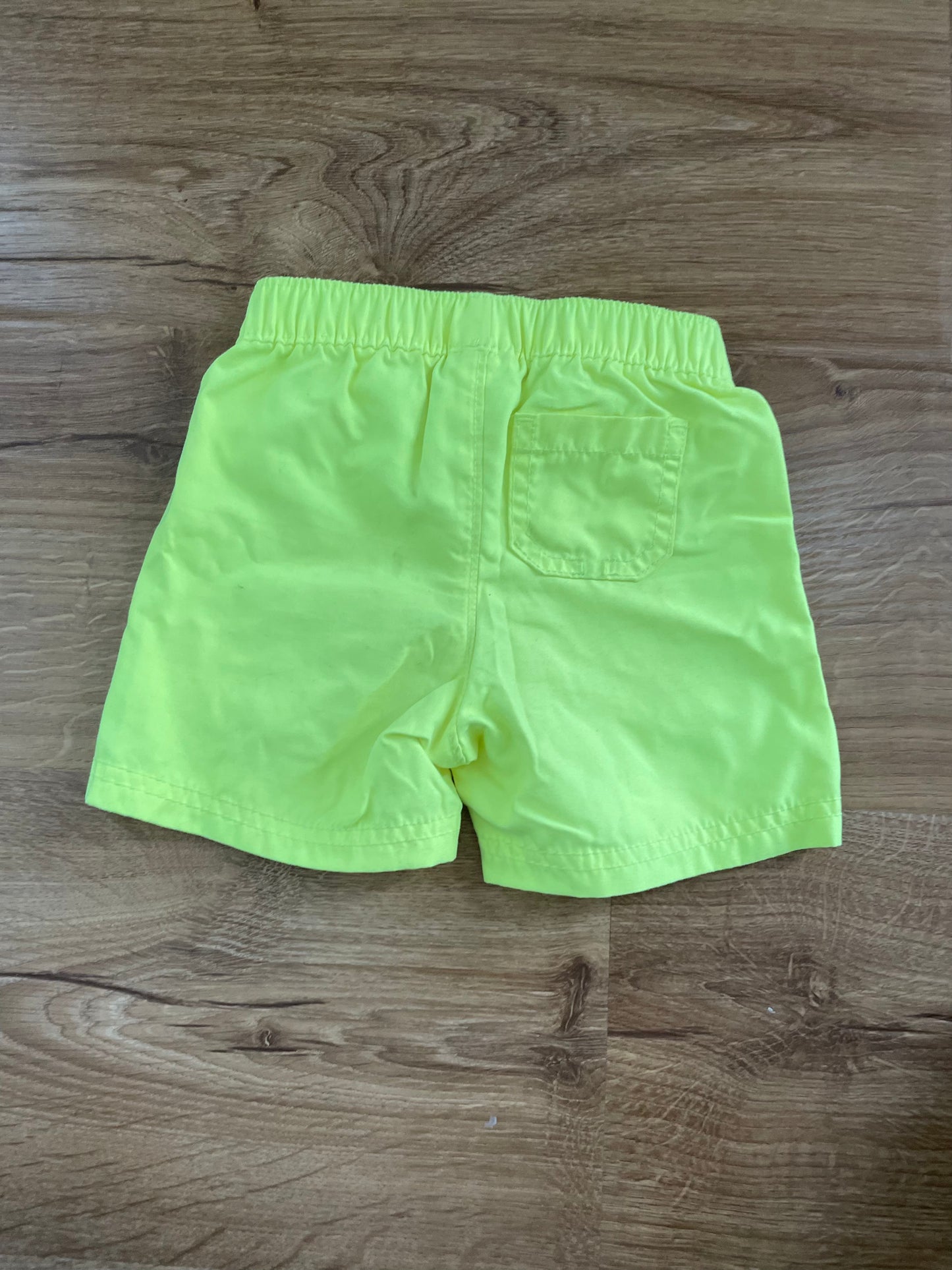 #6 - Boys Old Navy Neon Green Swim Trunks, 12-18 months