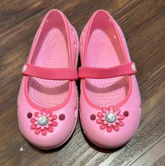 #162 Crocs Pink Shoes size 10