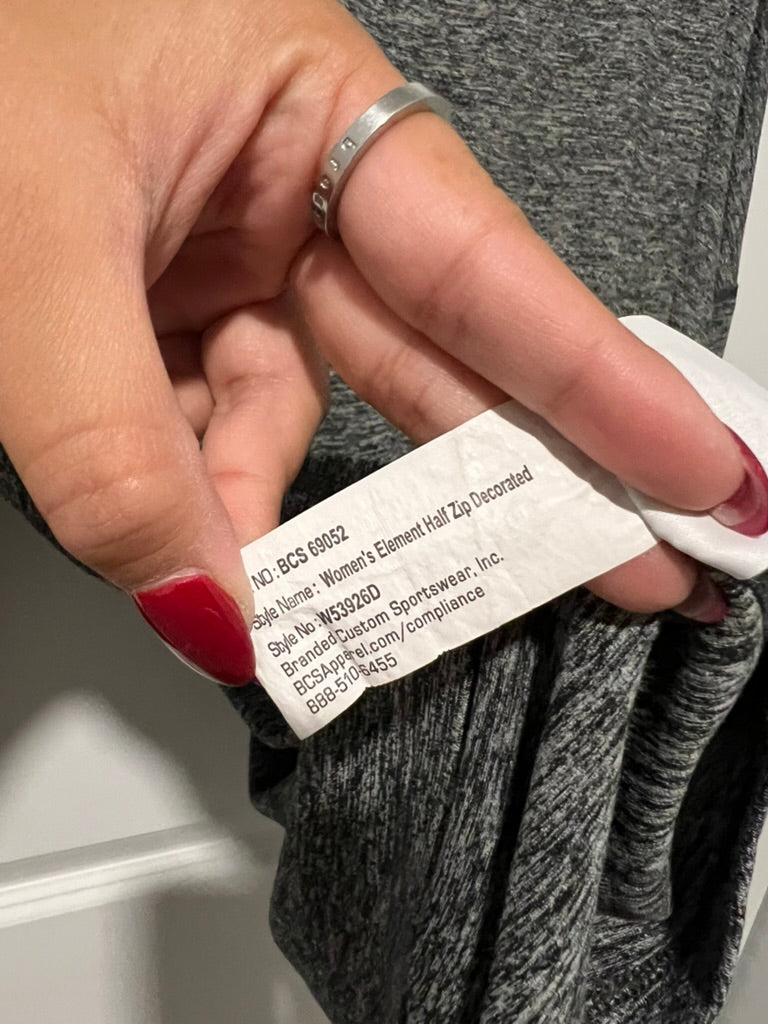 Seller #76 - Nike Dri-FIT Long Sleeve Quarter-Zip Orangetheory Fitness Coach Size Medium Gray