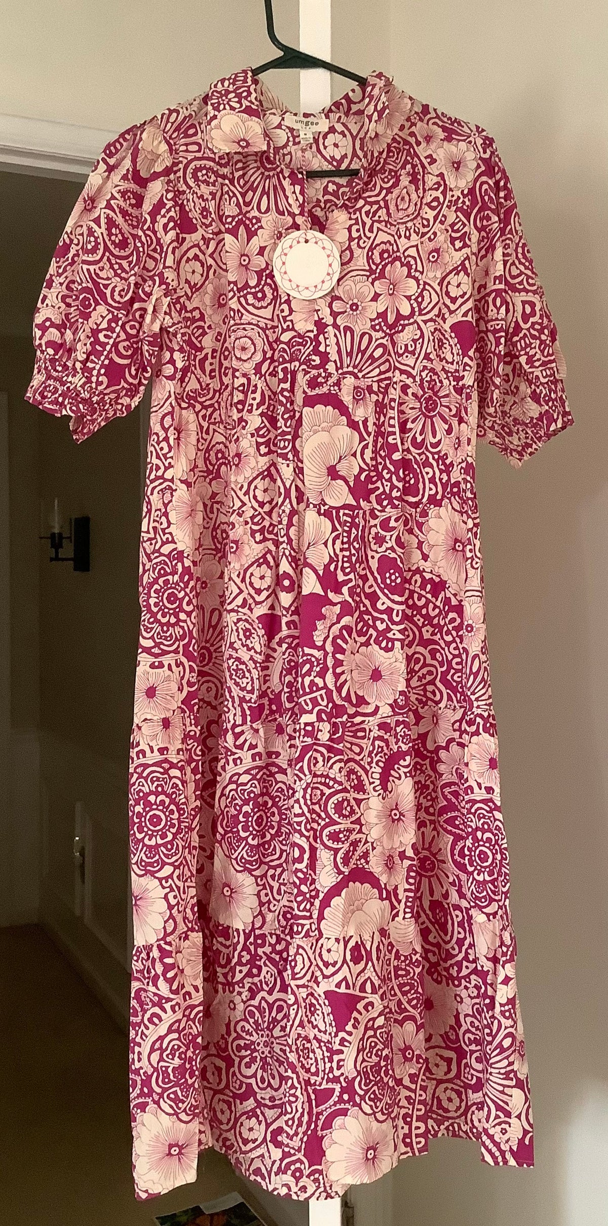 #130 NWT Umgee Floral Dress Sz M