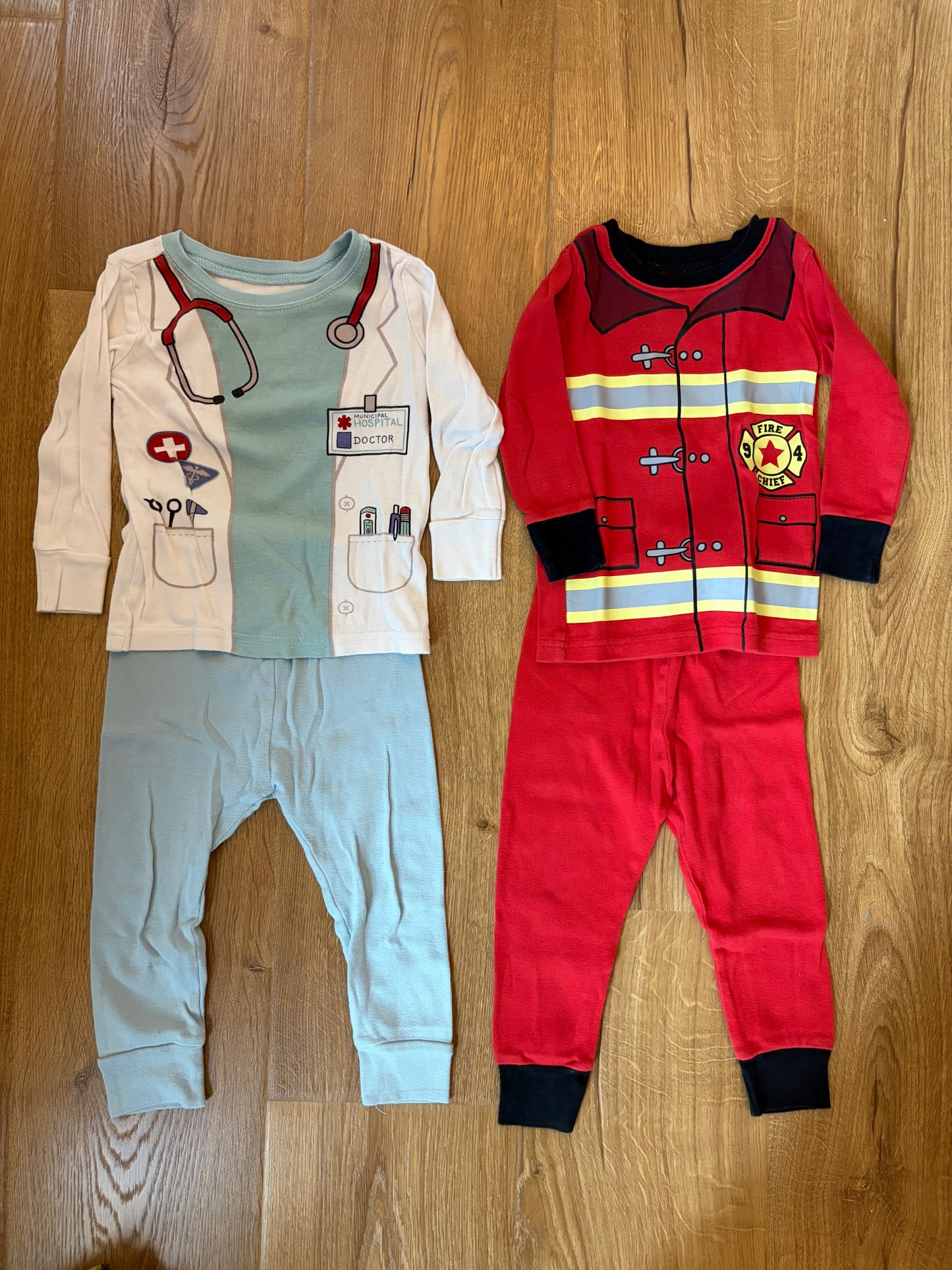 #6 - Old Navy Pajama Sets - Doctor and Fire Fighter - 18-24 months