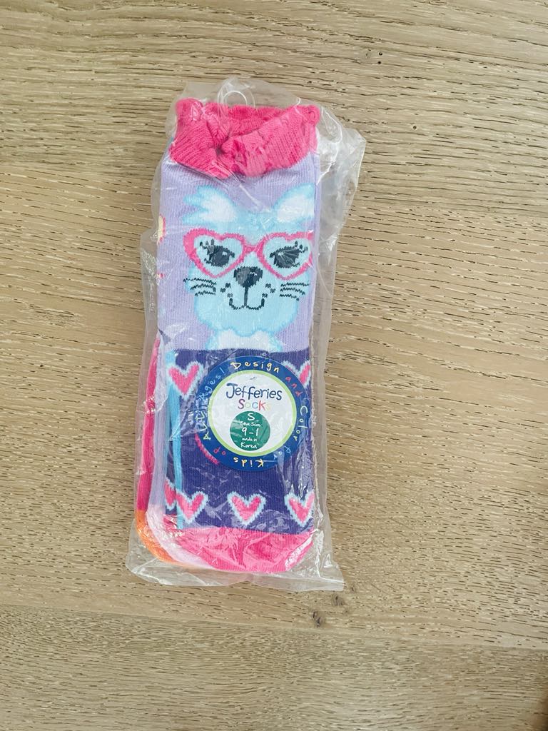 #222 NEW Girls Shoe Sizes 9-1 Cotton Socks