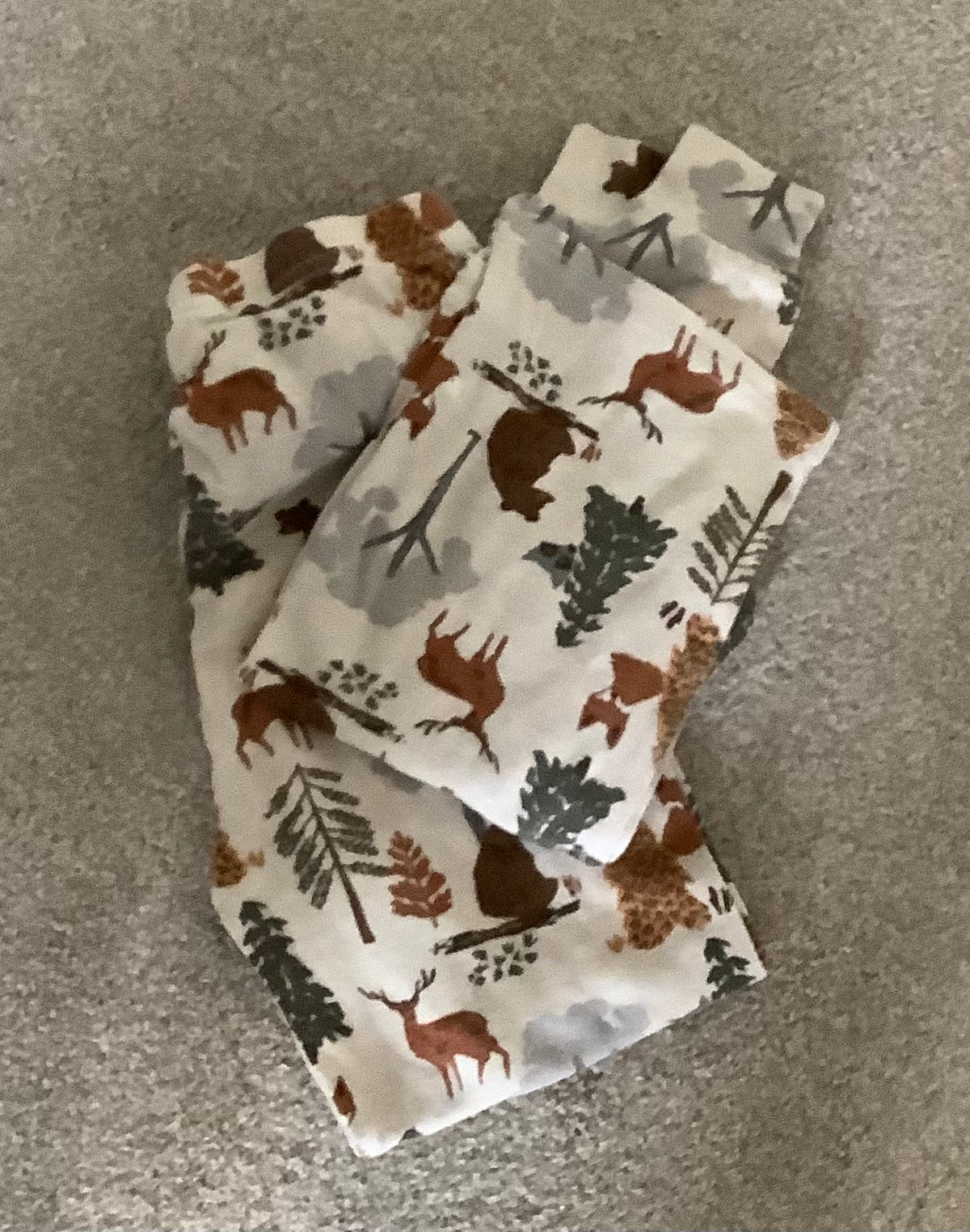 #130 Childrens Place Woodlands Pjs Sz 8