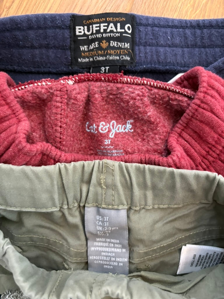 #6 - Boys Joggers/Sweatpants (bundle of 3) - 3T