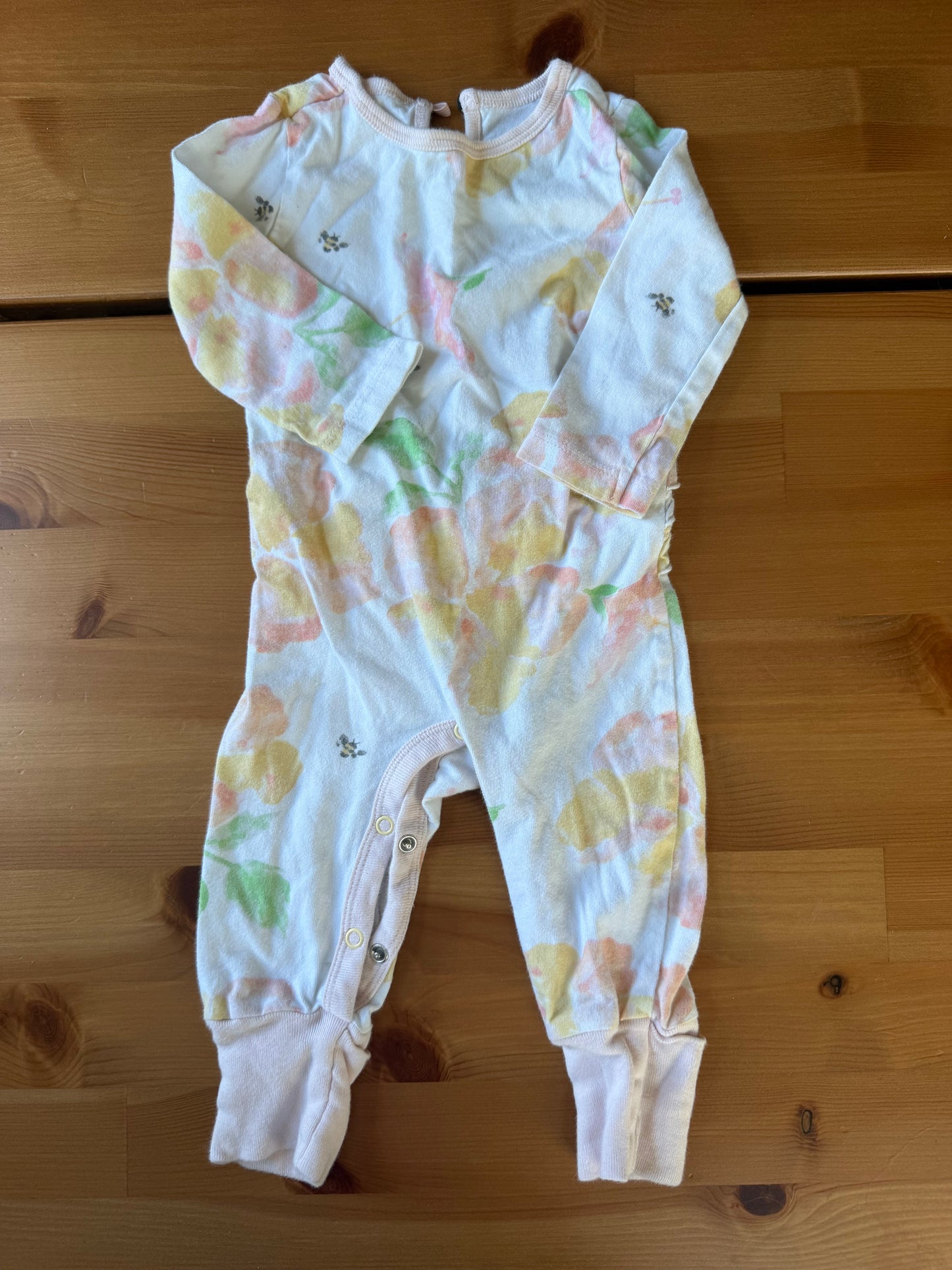 Seller #94 0-3M Girls Burts Bee's Floral Jumper