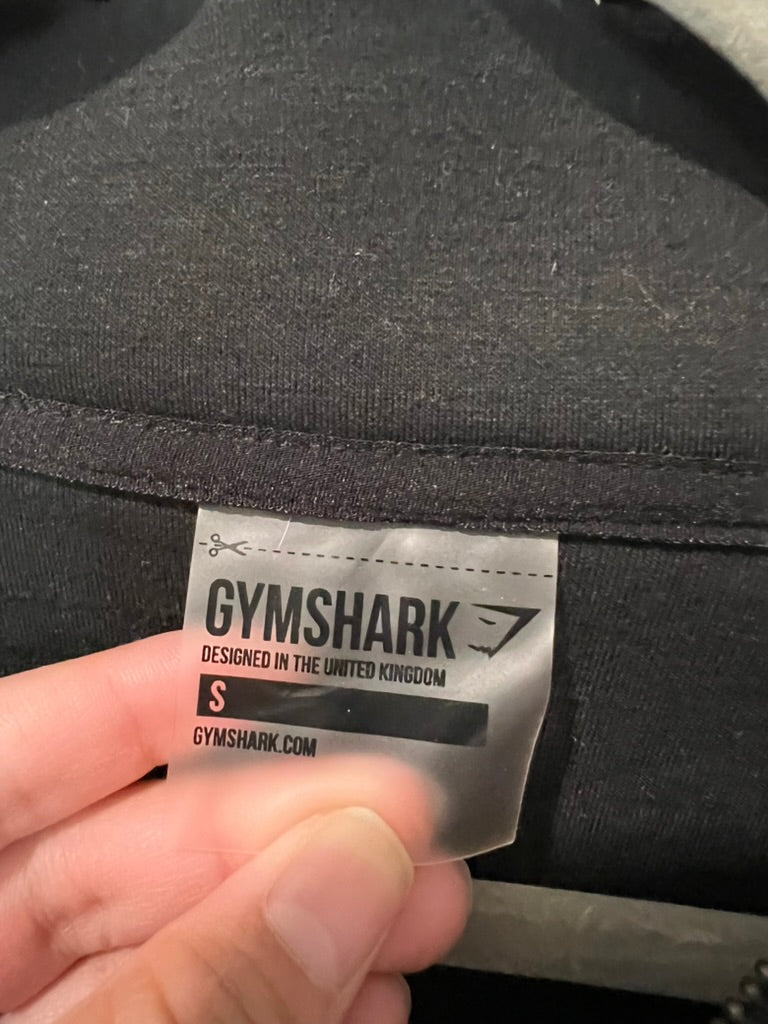 Seller #76 - Gymshark Long Sleeve Cropped Jacket - Black - Size Small