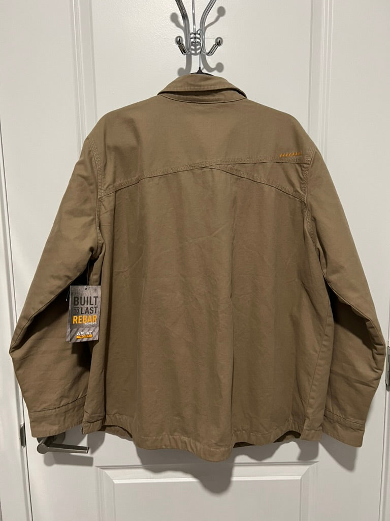 Seller #76 - Ariat Women's Rebar Canvas Long Sleeve Snap Shirt Jacket NWT - Insulated - 2XL