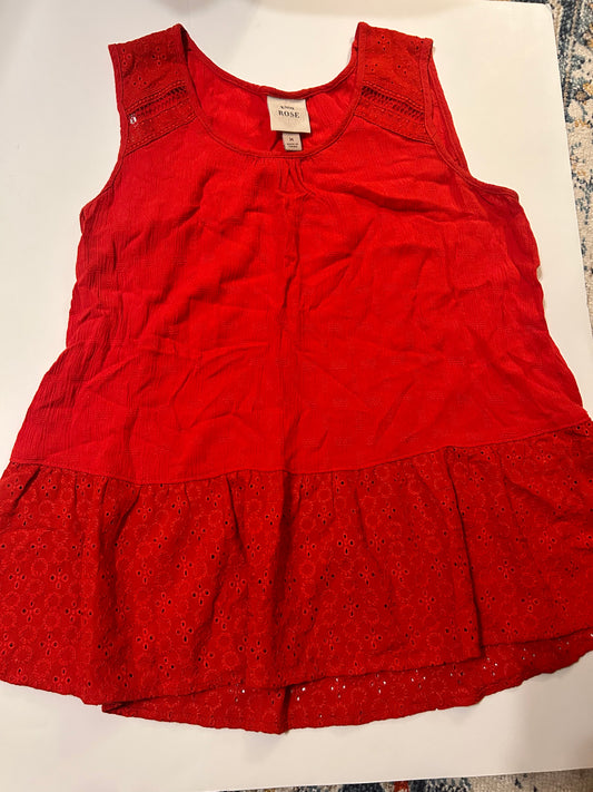 Knox Rose size M red sleeveless top 45227