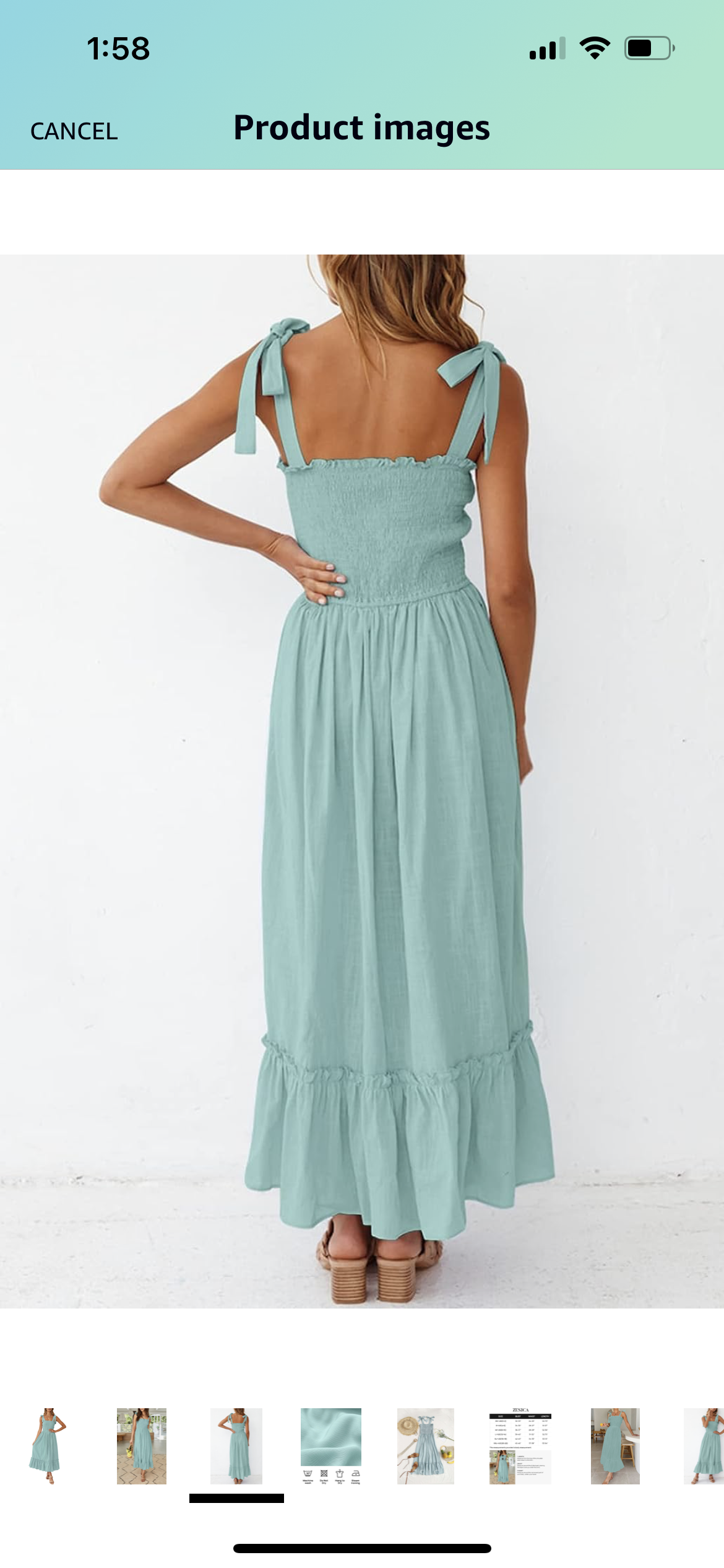 Price reduced: NWT- Women’s Maxi Dress, Sage, size Medium PRICE REDUCED