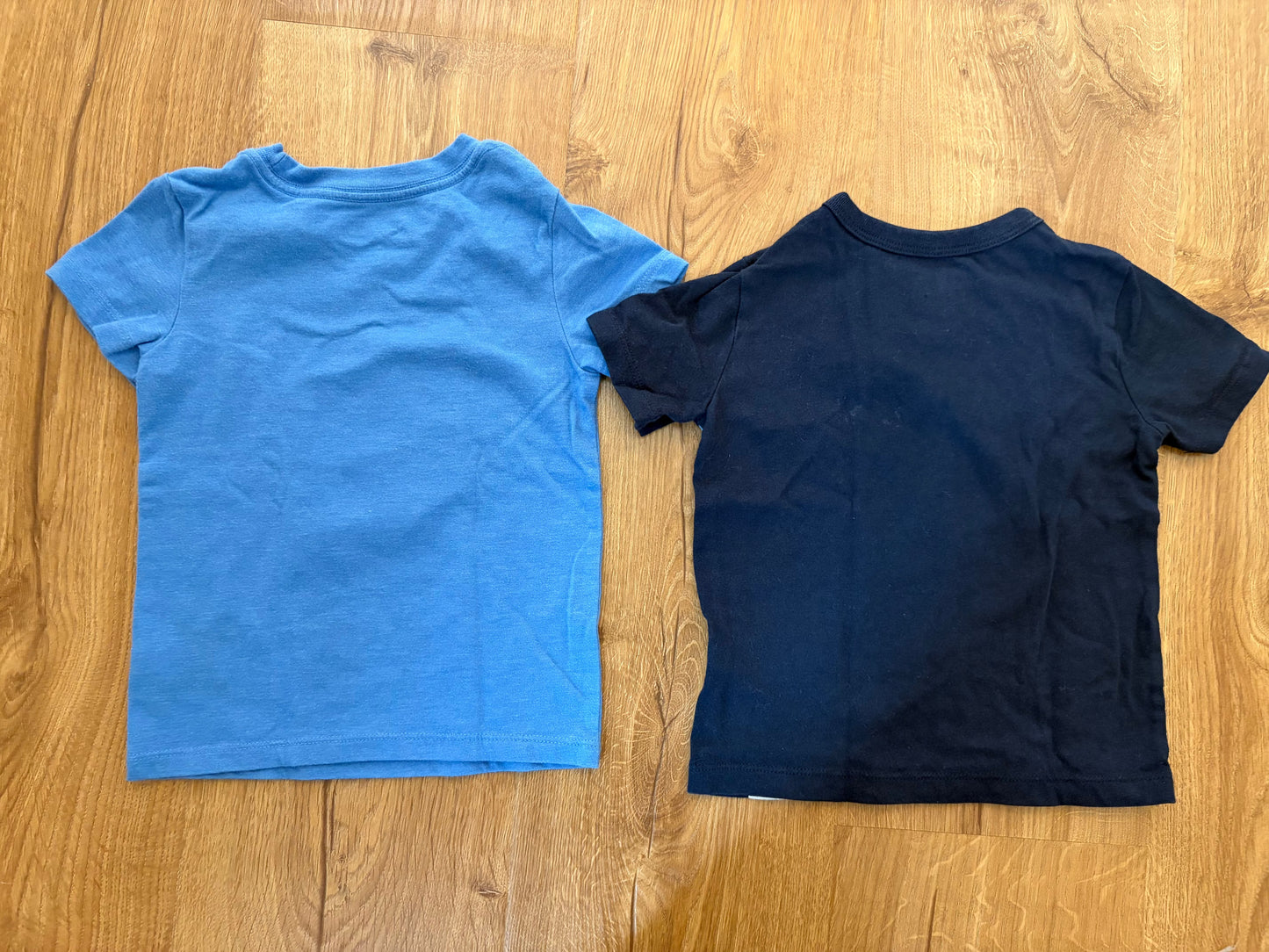 #6 - Boys 2 Short Sleeved Blue T shirts - 18 months