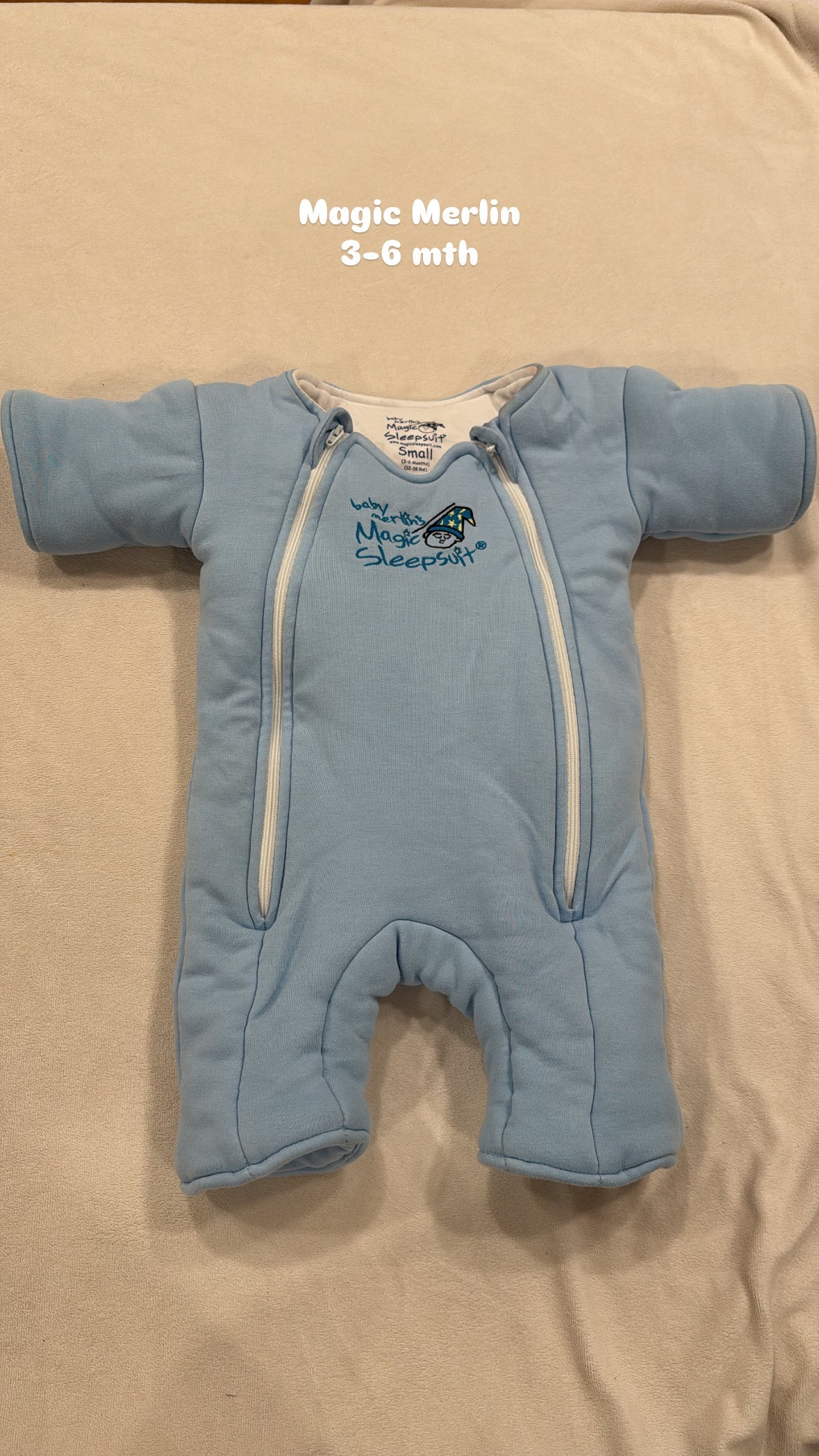 #145 Magic Merlin sleepsuit 3-6 mth EUC