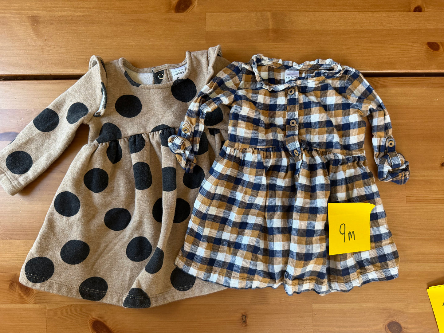 Seller #94 Girls 9M Carters Fall Dress Bundle