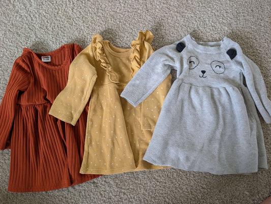 Seller 123 - Girls Fall Dress Bundle 12mo