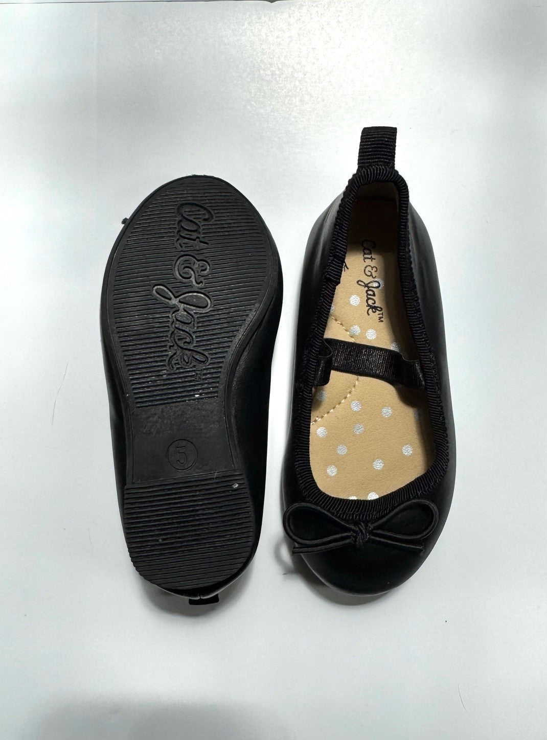 Seller 126 - Cat & Jack Size 5 Black Ballet Flat - REDUCED