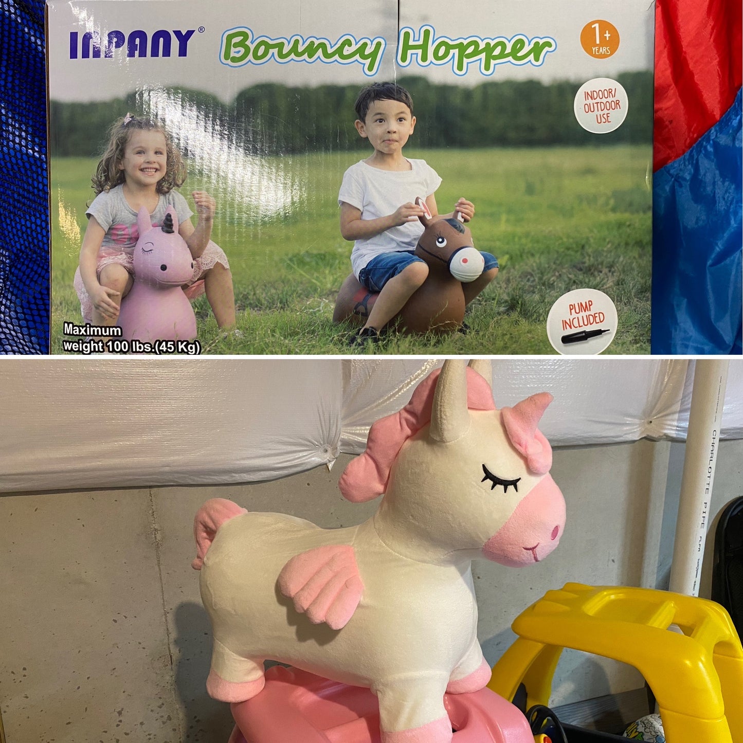 Unicorn Hopper bounce toy