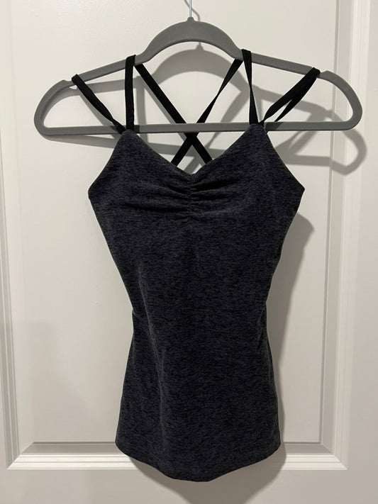 Seller #76 - Beyond Yoga Racer Slim Cami Spacedye Gray Black - Size Small - Soft