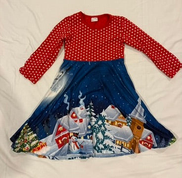 Seller #142 Girls size 6/7 Winter village dress