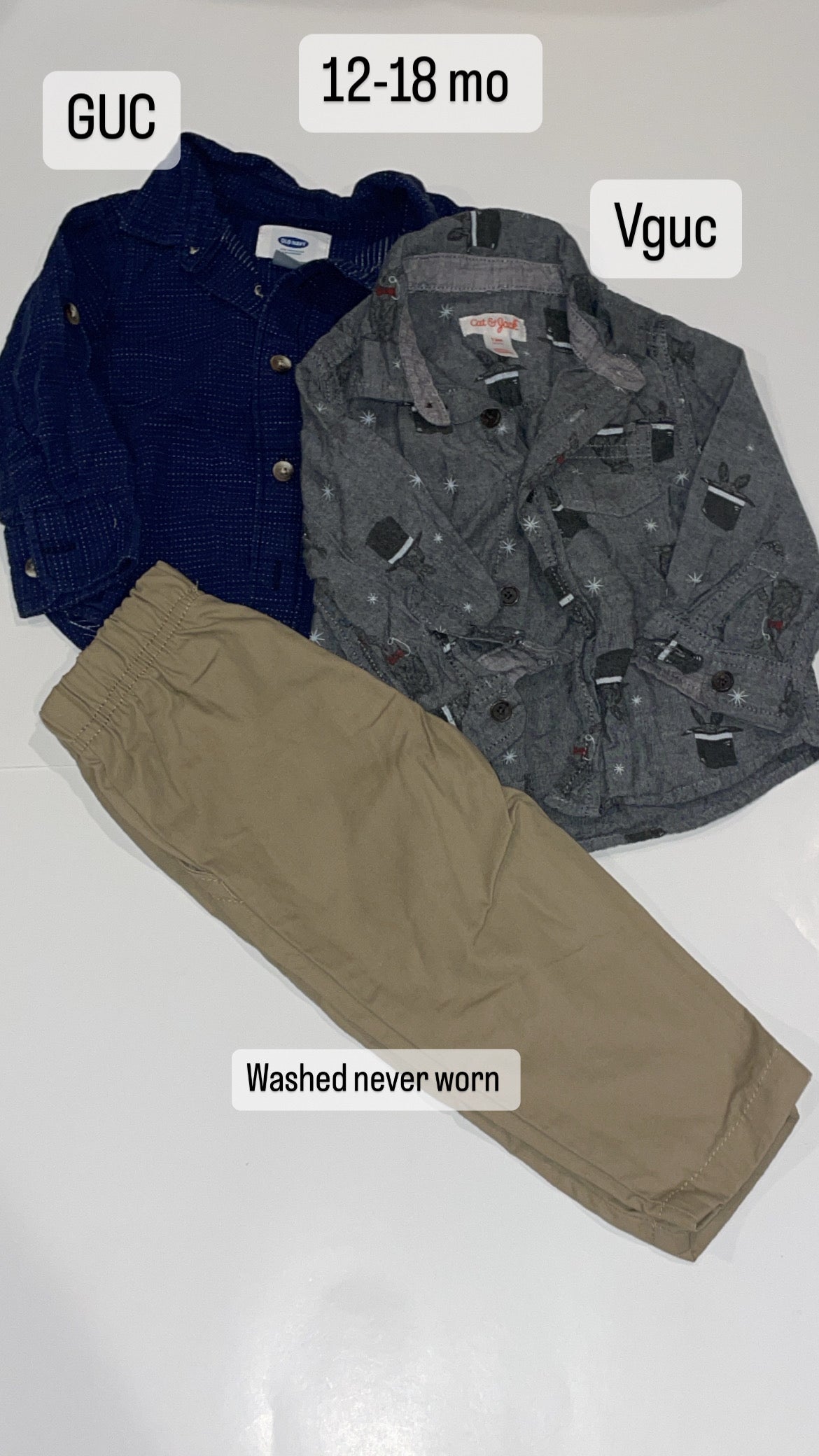 Button down 12-18 outfit bundle