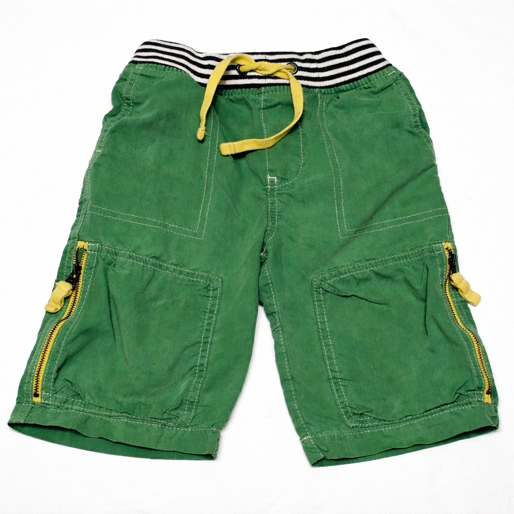 #91 REDUCED Boys 4 Mini Boden shorts - green, EUC