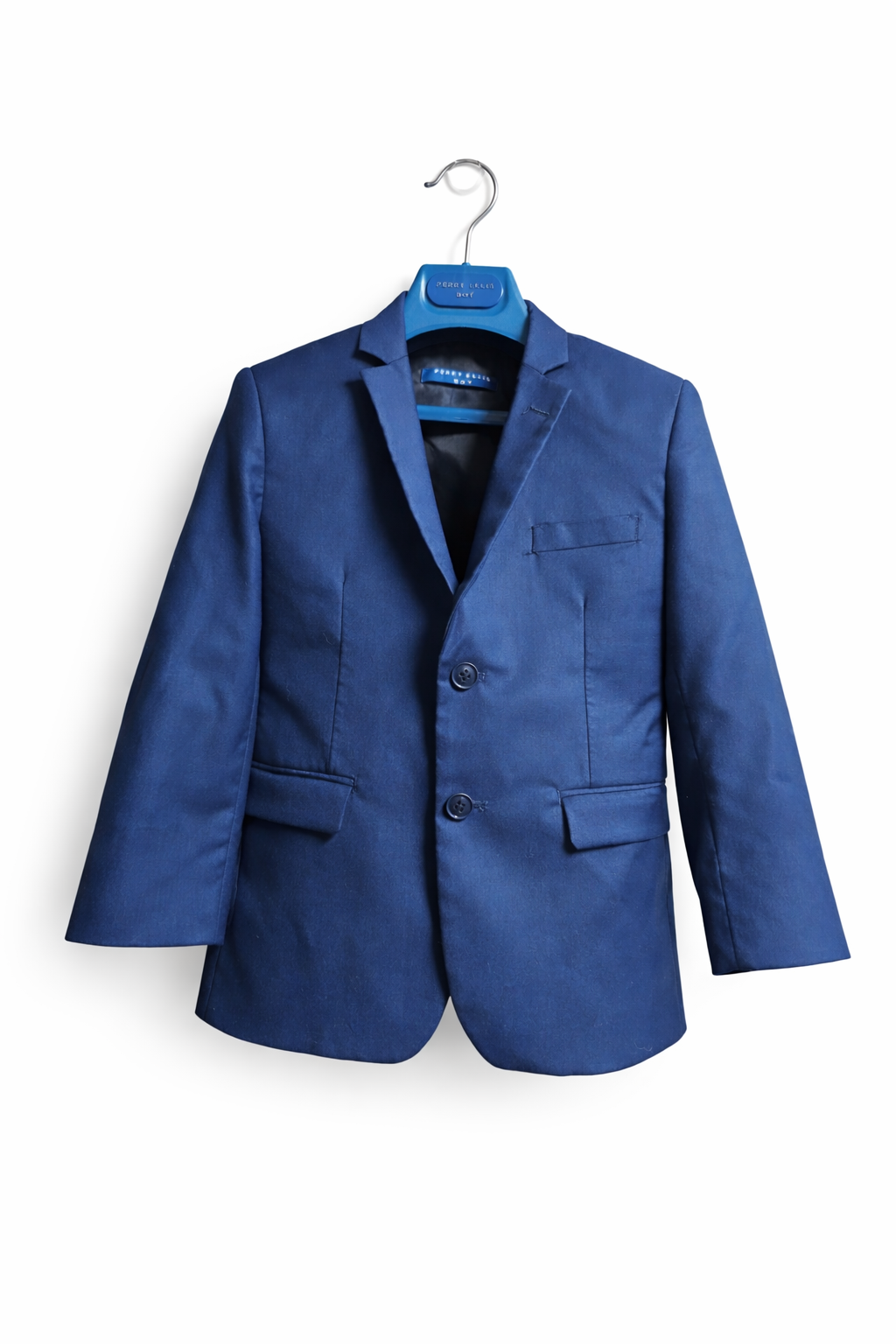 #91 Boys 7 Perry Ellis 4-piece suit in Indigo Blue - EUC